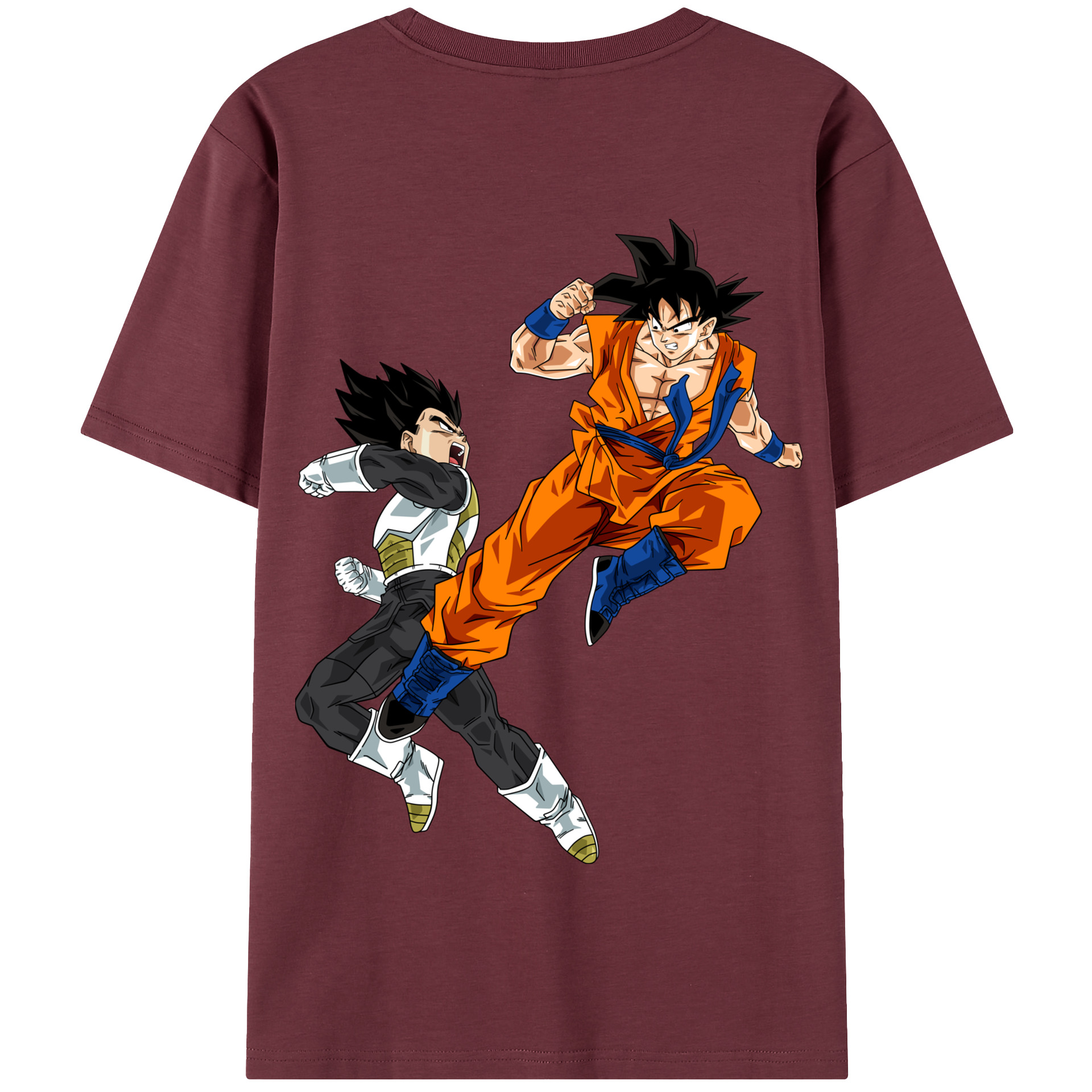 （画像用） ドラゴンボール 孫悟空（そん ごくう）Son Goku カカロット DRAGON BALL Kakarotto 綿100％半袖Tシャツ（背面プリント）